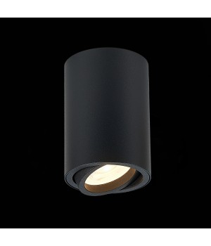 ST108.407.01 Светильник потолочный Мат. черный GU10 1*50W D70xH100 220V Без ламп TORUS-foto3