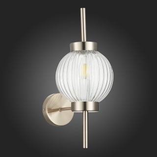 SL1155.101.01 Светильник настенный ST-Luce Никель/Прозрачный E14 1*40W MARENA-foto6