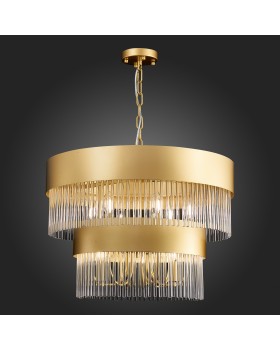 SL1225.203.09 Люстра подвесная ST-Luce Золотистый/Золотистый, Прозрачный E14 9*40W CONTATTO-foto3