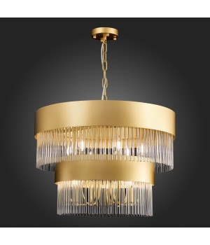 SL1225.203.09 Люстра подвесная ST-Luce Золотистый/Золотистый, Прозрачный E14 9*40W CONTATTO-foto3