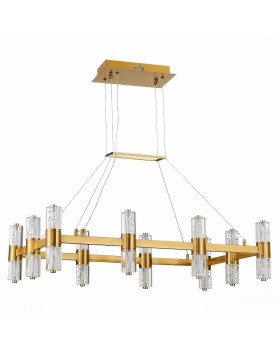 SL6007.203.20 Люстра подвесная ST-Luce Латунь/Прозрачный LED 20*2,5W 4000K GEMINA-foto2