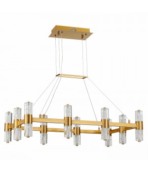 SL6007.203.20 Люстра подвесная ST-Luce Латунь/Прозрачный LED 20*2,5W 4000K GEMINA-foto2