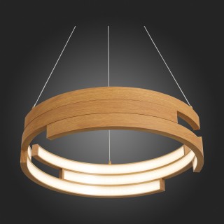 SL963.703.01 Люстра подвесная ST-Luce Светлое дерево/Светлое дерево, Белый LED 1*45W 4000K GENUINE-foto5