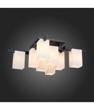 SL541.402.08 Люстра потолочная ST-Luce Черный/Белый E27 8*40W (из 2-х коробок) CASET-foto3