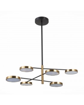 SL1605.413.06 Светильник подвесной ST-Luce Черный/Латунь, Белый LED 6*7,5W 3000K FARONE-foto2