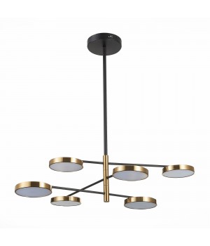 SL1605.413.06 Светильник подвесной ST-Luce Черный/Латунь, Белый LED 6*7,5W 3000K FARONE-foto2