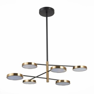 SL1605.413.06 Светильник подвесной ST-Luce Черный/Латунь, Белый LED 6*7,5W 3000K FARONE-foto2