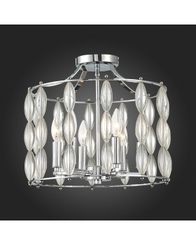 SL1140.102.06 Светильник потолочный ST-Luce Хром, Прозрачный/Прозрачный,Хром E14 6*40W SOGARTE-foto4