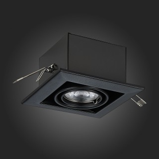 ST250.448.01 Св-к встр. Черный GU10 1*50W  L126xW126xH70 220V Без ламп HEMI-foto8