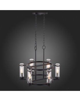 SL334.403.06 Люстра подвесная ST-Luce Черный, Никель/Прозрачный E14 6*60W BICHERO-foto4