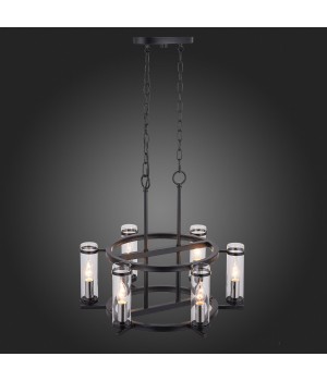 SL334.403.06 Люстра подвесная ST-Luce Черный, Никель/Прозрачный E14 6*60W BICHERO-foto4