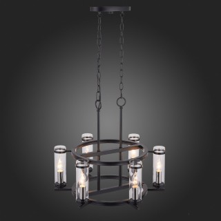 SL334.403.06 Люстра подвесная ST-Luce Черный, Никель/Прозрачный E14 6*60W BICHERO-foto4