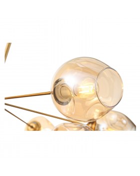 SL1500.203.12 Светильник подвесной ST-Luce Золотистый/Янтарный E14 12*40W FOVIA-foto13