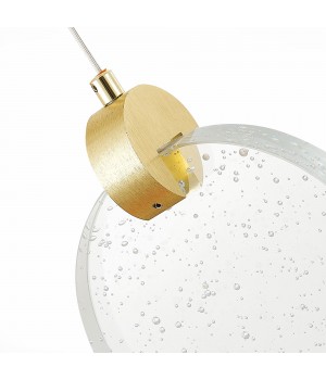 SL6104.203.09 Светильник подвесной ST-Luce Золотистый/Прозрачный,С пузырьками воздуха LED 9*3W 3000K Montecelio-foto4