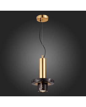 SL1210.403.01 Светильник подвесной ST-Luce Золотистый/Черный GU10 1*5W PIETRA-foto5