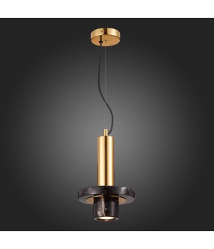 SL1210.403.01 Светильник подвесной ST-Luce Золотистый/Черный GU10 1*5W PIETRA-foto5