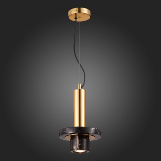 SL1210.403.01 Светильник подвесной ST-Luce Золотистый/Черный GU10 1*5W PIETRA-foto5