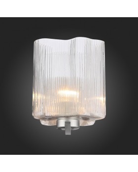 SL117.101.01 Бра ST-Luce Серебристый/Прозрачный E27 1*60W ONDE-foto6