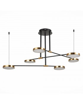 SL1605.403.06 Светильник подвесной ST-Luce Черный/Латунь, Белый LED 6*7,5W 3000K FARONE-foto2