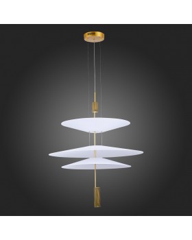 SL6101.223.01 Люстра подвесная ST-Luce Золотистый/Белый LED 1*15W 3000K Isola-foto8