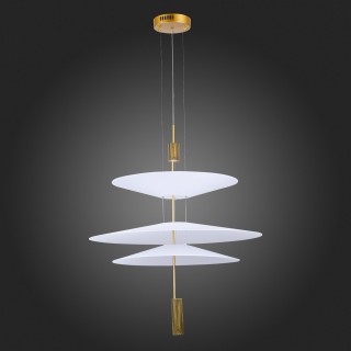 SL6101.223.01 Люстра подвесная ST-Luce Золотистый/Белый LED 1*15W 3000K Isola-foto8