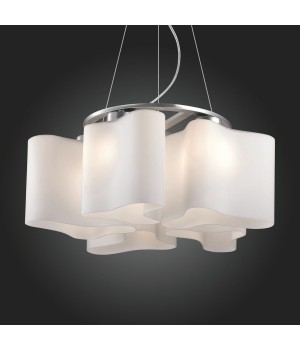 SL118.503.05 Люстра подвесная ST-Luce Серебристый/Белый E27 5*60W ONDE 2-foto5