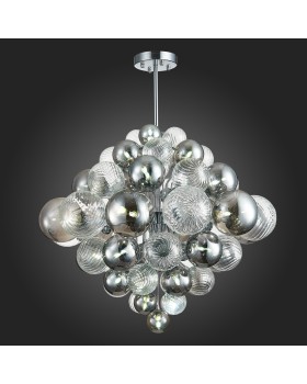 SL1124.103.29 Люстра подвесная ST-Luce Хром/Дымчатый, Прозрачный G9 29*5W 4000K VINETTO-foto5