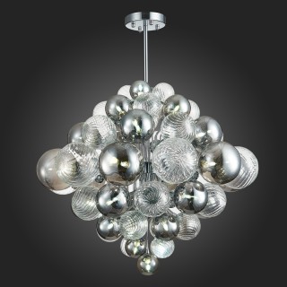 SL1124.103.29 Люстра подвесная ST-Luce Хром/Дымчатый, Прозрачный G9 29*5W 4000K VINETTO-foto5