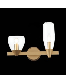 SL1119.201.02 Светильник настенный ST-Luce Золотистый/Прозрачный E14 2*40W TENERESA-foto4