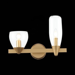 SL1119.201.02 Светильник настенный ST-Luce Золотистый/Прозрачный E14 2*40W TENERESA-foto4