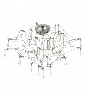 SL797.102.78 Люстра потолочная ST-Luce Хром, Прозрачный LED 78*0,45W 3000K GRAVETTA-foto2