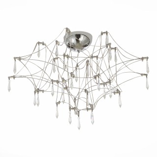 SL797.102.78 Люстра потолочная ST-Luce Хром, Прозрачный LED 78*0,45W 3000K GRAVETTA-foto2