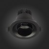 ST701.438.07 Св-к встр. Zoom Черный LED 1*7W 3000K 560Lm Ra 15°-60° IP20 D90xH65 170-240V ST701