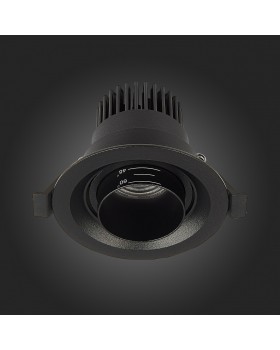 ST701.438.07 Св-к встр. Zoom Черный LED 1*7W 3000K 560Lm Ra 15°-60° IP20 D90xH65 170-240V ST701-foto9