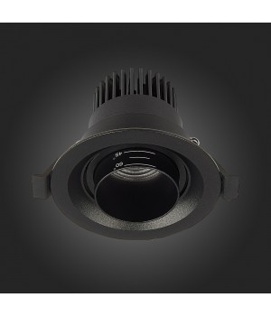 ST701.438.07 Св-к встр. Zoom Черный LED 1*7W 3000K 560Lm Ra 15°-60° IP20 D90xH65 170-240V ST701-foto9