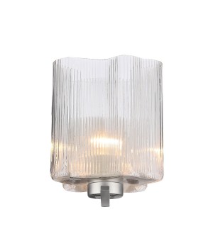 SL117.101.01 Бра ST-Luce Серебристый/Прозрачный E27 1*60W ONDE-foto2