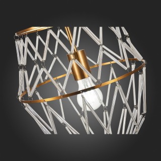 SL1016.213.01 Светильник подвесной ST-Luce Золотистый/Золотистый, Прозрачный E27 1*60W NARRIO-foto9