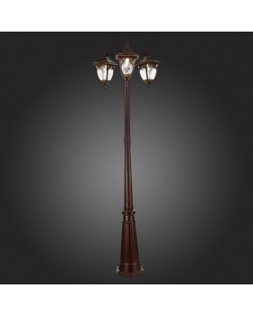 SL083.705.03 Светильник уличный наземный ST-Luce Кофейный/Кофейный, Прозрачный E27 3*60W CHIANI-foto3