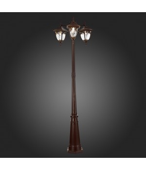 SL083.705.03 Светильник уличный наземный ST-Luce Кофейный/Кофейный, Прозрачный E27 3*60W CHIANI-foto3
