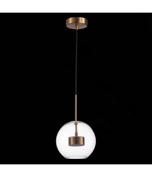 SL1133.233.01 Светильник подвесной ST-Luce Латунь/Прозрачный LED 1*14W 3000K BOPONE-foto4