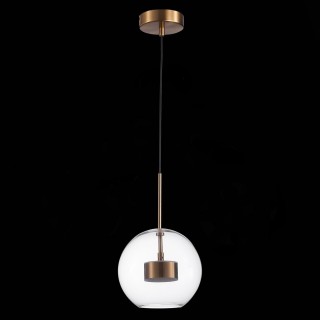 SL1133.233.01 Светильник подвесной ST-Luce Латунь/Прозрачный LED 1*14W 3000K BOPONE-foto4