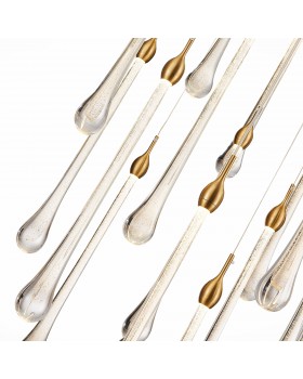 SL6103.203.16 Светильник подвесной ST-Luce Золотистый/Прозрачный LED 16*3W 4000K Faenza-foto3