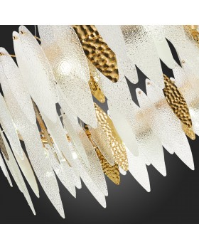 SL1224.203.10 Люстра подвесная ST-Luce Золотистый/Прозрачный, Белый E14 10*60W LASTRA-foto12