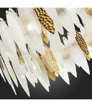 SL1224.203.10 Люстра подвесная ST-Luce Золотистый/Прозрачный, Белый E14 10*60W LASTRA-foto12