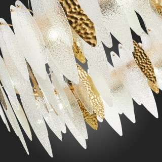 SL1224.203.10 Люстра подвесная ST-Luce Золотистый/Прозрачный, Белый E14 10*60W LASTRA-foto12