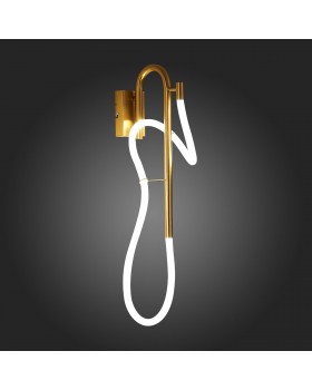 SL6102.301.16 Светильник настенный ST-Luce Латунь/Белый LED 1*16W 4000K Sagrato-foto5