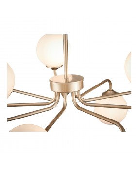 SLE106203-09 Светильник подвесной ST-Luce Золотистый/Белый G9 LED 9*5W REDJINO-foto3