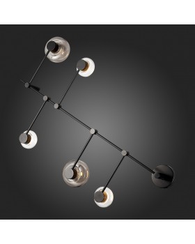 SL6005.401.05 Светильник настенно-потолочный ST-Luce Черный/Дымчатый, Прозрачный LED 5*3W 3000K Vallo-foto5