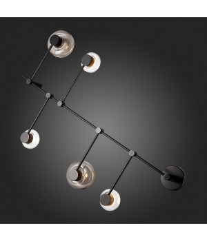 SL6005.401.05 Светильник настенно-потолочный ST-Luce Черный/Дымчатый, Прозрачный LED 5*3W 3000K Vallo-foto5