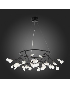 SL411.433.45 Люстра подвесная ST-Luce Черный/Прозрачный G4 45*1,5W RICCARDO-foto4